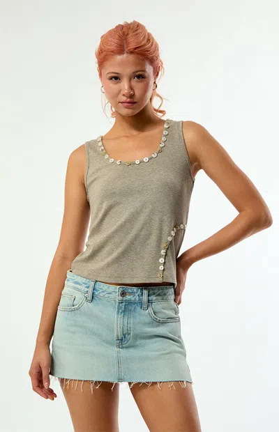 Daisy Street Women's Opal Cami Top In Gray
