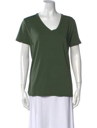 Pre-owned Daisy V-neck Short Sleeve T-shirt In Green