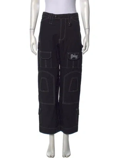 Pre-owned Daisy Wide Leg Pants In Black