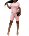 Daisy You're Making Me Blush Short Set In Pink In Pink