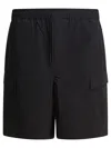 Daiwa Pier39 Cargo Pocket Elastic-waist Shorts In Black