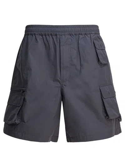 Daiwa Pier39 Elasticated-waist Cargo Shorts In Gray