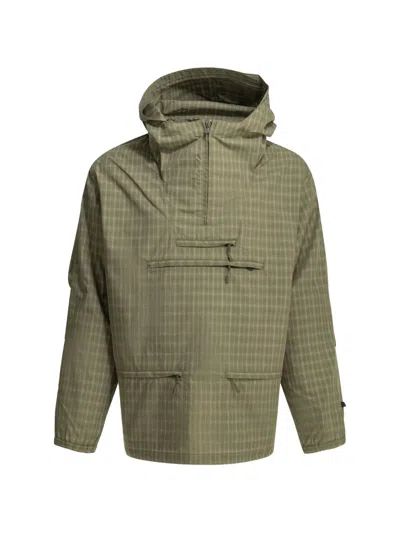 Daiwa Pier39 Check-pattern Hooded Coat In Animal Print