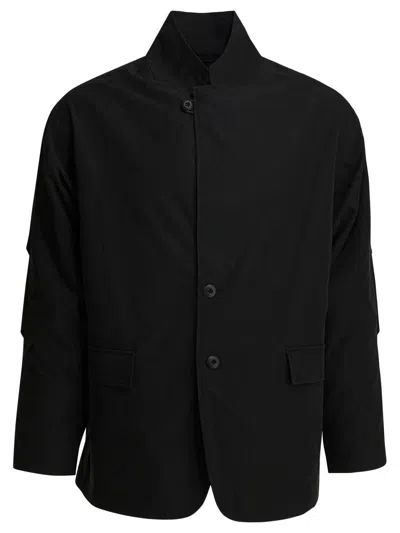 Daiwa Pier39 Button-up Flap-pocket Jacket In Black