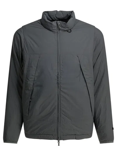 Daiwa Pier39 Zip-up Down Jacket In Gray