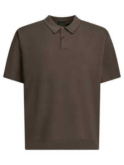 Daiwa Pier39 Daiwa Pier 39 "tech Knit" Polo Shirt With Buttons In Brown