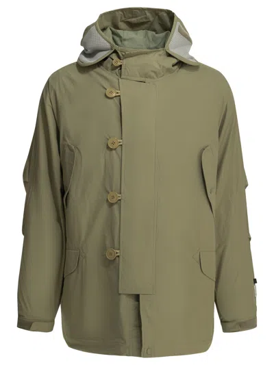 Daiwa Pier39 Daiwa Pier 39 "windstopper® Flight Parka" Windbreaker Jacket In Green