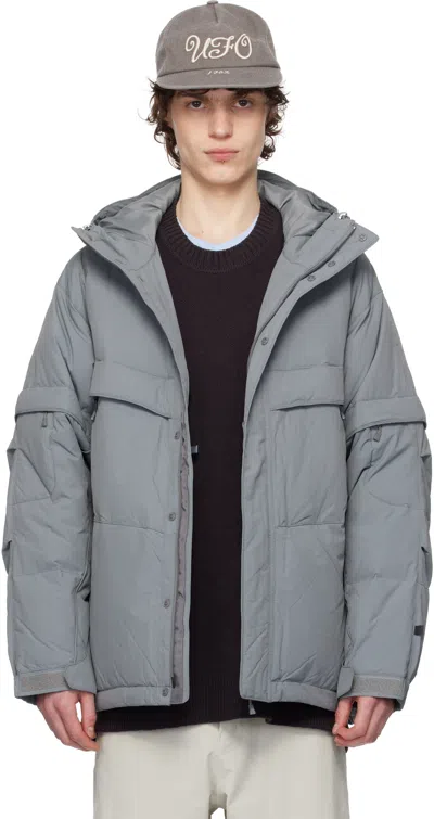 Daiwa Pier39 Gray Tech Ex-weather Down Jacket In 15 Lt.gray