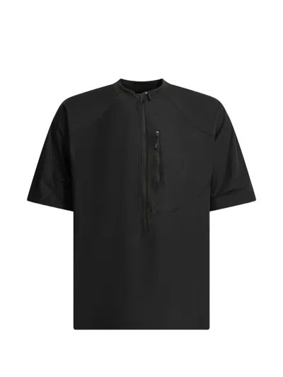 Daiwa Pier39 Half-zip Chest-pocket T-shirt In Animal Print