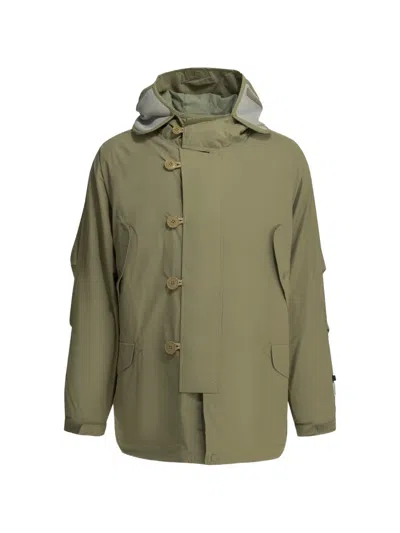 Daiwa Pier39 Hooded Toggle-fastening Coat In Multi