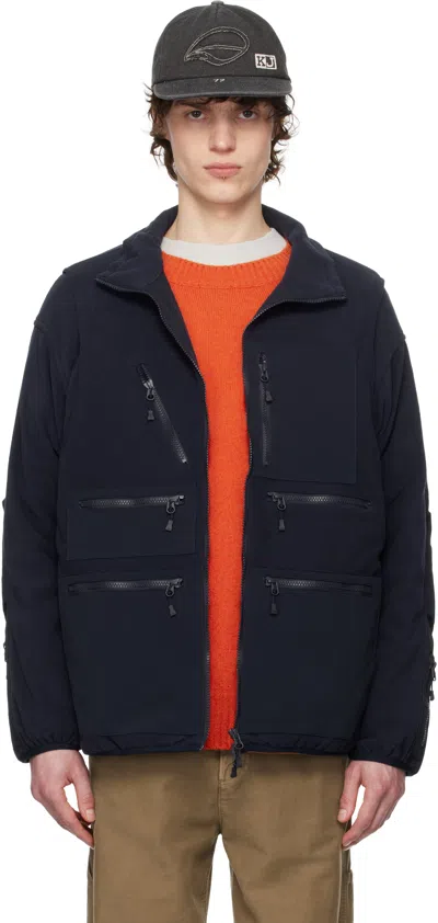 Daiwa Pier39 Navy Tech Extreme Fleece Jacket In 79 Navy