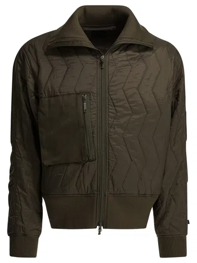 Daiwa Pier39 Quilted Nylon Jacket Jackets And Coats Brown In Green