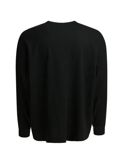 Daiwa Pier39 Ribbed Long-sleeve T-shirt In Black