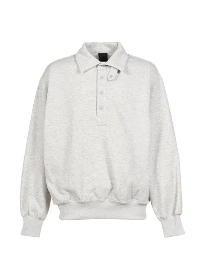 Daiwa Pier39 Snap-fastening Tech Sweater In Gray