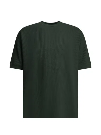 Daiwa Pier39 Waffle-knit Short-sleeve T-shirt In Green