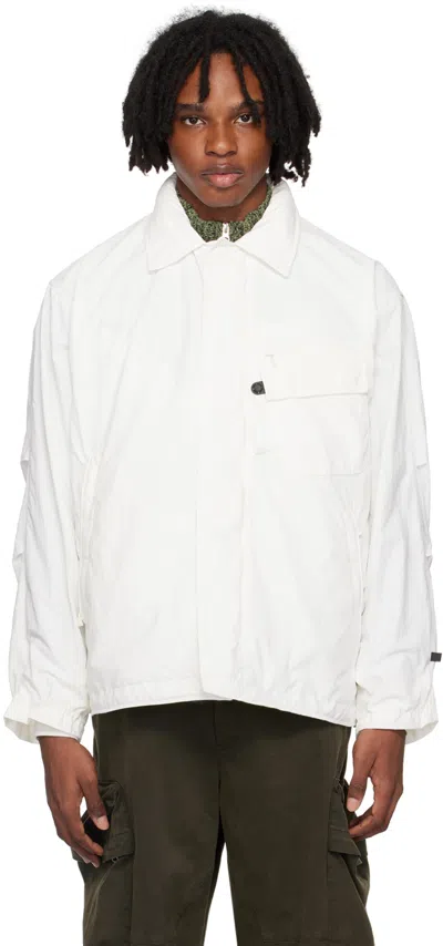 Daiwa Pier39 White Deck Jacket In 01 White