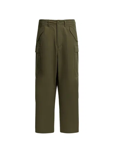 Daiwa Pier39 Wide-leg Cargo Pants In Green