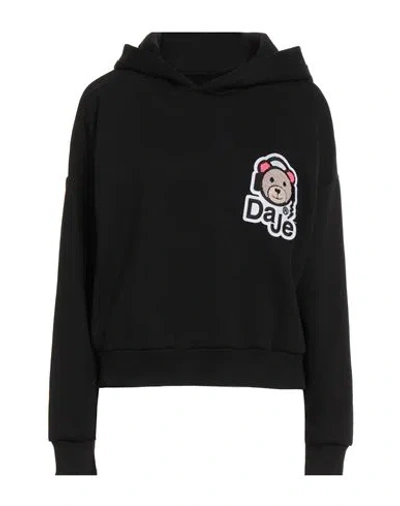 Daje . Not Only In Paris Woman Sweatshirt Black Size S Cotton, Polyester