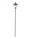 Dak 61in Brushed Half Moon Oil Lamp Outdoor Patio Torch