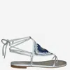 D'akire Sandals The Mono Bleu Marine In Gray