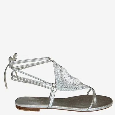 D'AKIRE D'AKIRE SANDALS THE MONO WHITE GODDESS