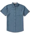 Dakota Grizzly Men's Andy Short Sleeve Shirt In Current In Blue