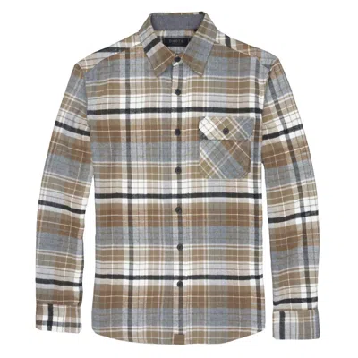 Dakota Grizzly Men's Brock Flannel Shirt In Rustic Oaks In Brown