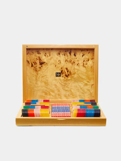 Dal Negro Burlwood Poker Set  Abask Gift Set In Adult