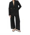 Dal The Label Cotton Twill Blazer In Black