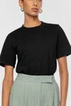 Dal The Label Essential Organic Cotton T-shirt In Soft White