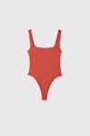 Dal The Label Women's Red Essential Bodysuit Riad In Red