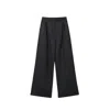 Dal The Label Women's Hemp Wide Leg Pants Black In Black