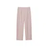 Dal The Label Women's Neutrals Tencel Mid-rise Tapered Pants Blush