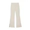 Dal The Label Women's Neutrals Wool Blend Knit Pants