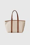 Dal The Label Women's Structured Tote Bag In Tan In Multi