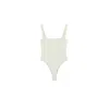 Dal The Label Women's White Essential Bodysuit Ivory In White