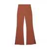 Dal The Label Women's Wool Blend Knit Pants Brown In Brown