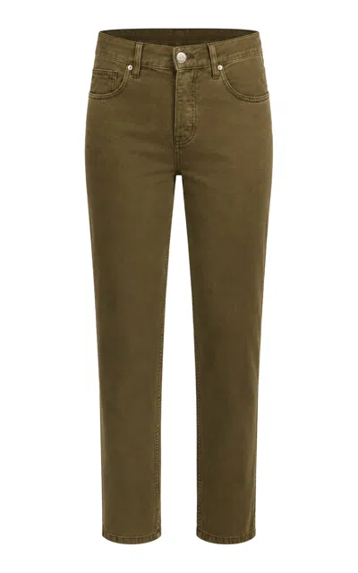 Dala Calla Straight Ankle Jean In Green