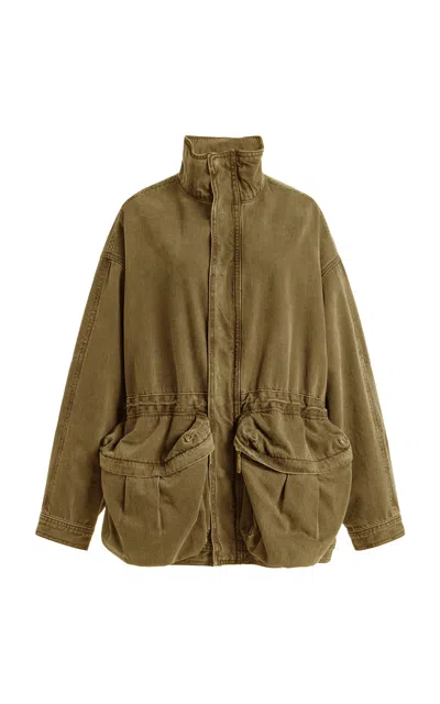 Dala Mountain Denim Jacket In Green