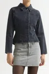 Dala Neat Mini Skirt In Lunar In Gray