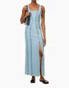 Dala On Tap Denim Midi Dress In Canyon