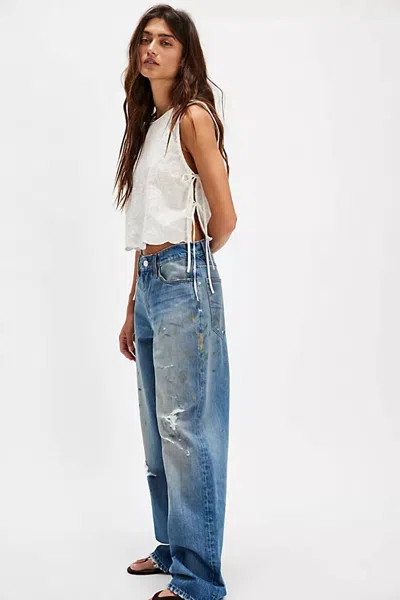 Dala Sling Jean In Painterly Blue
