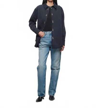 Dala Stack Linear Repair Shirt In Hurricane In Transparent