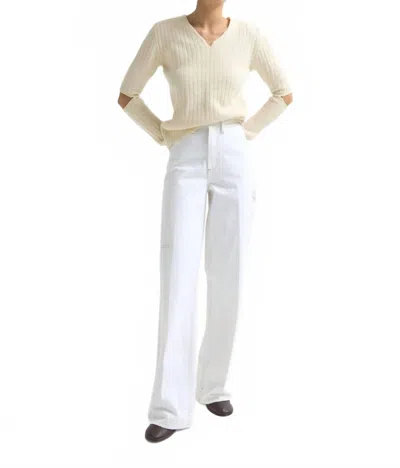 Dala Starch Jean In White Optico