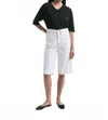 Dala Starch Short In White Optico In Multi