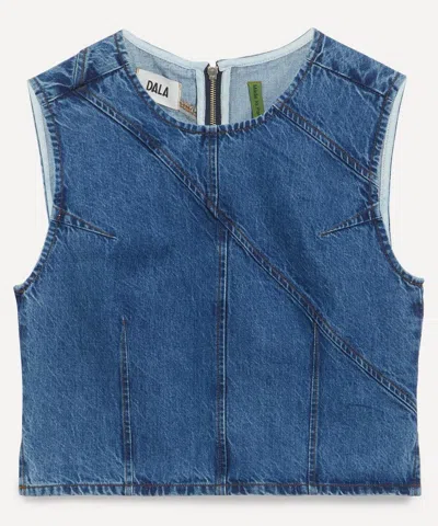 Dala Women's Angle Denim Tank Top