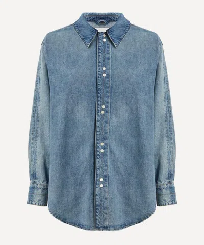 Dala Women's Stack Denim Shirt In Blue