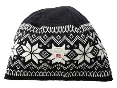 Dale Of Norway Garmisch Hat Caps F-black/off-white/dark Charcoal: One Size In Blue