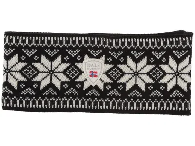 Dale Of Norway Garmisch Headband Women's Caps Black/off-white/dark Charcoal, Merino/wool In Multi