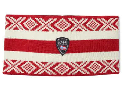 Dale Of Norway Kvitegga Headband Traditional Hats Raspberry/off White: One Size In Red
